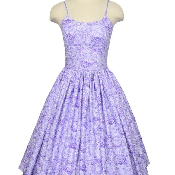 Bernie Dexter Dresses & Skirts - Bernie Dexter Lilac Flower Pinup Chelsea Dress